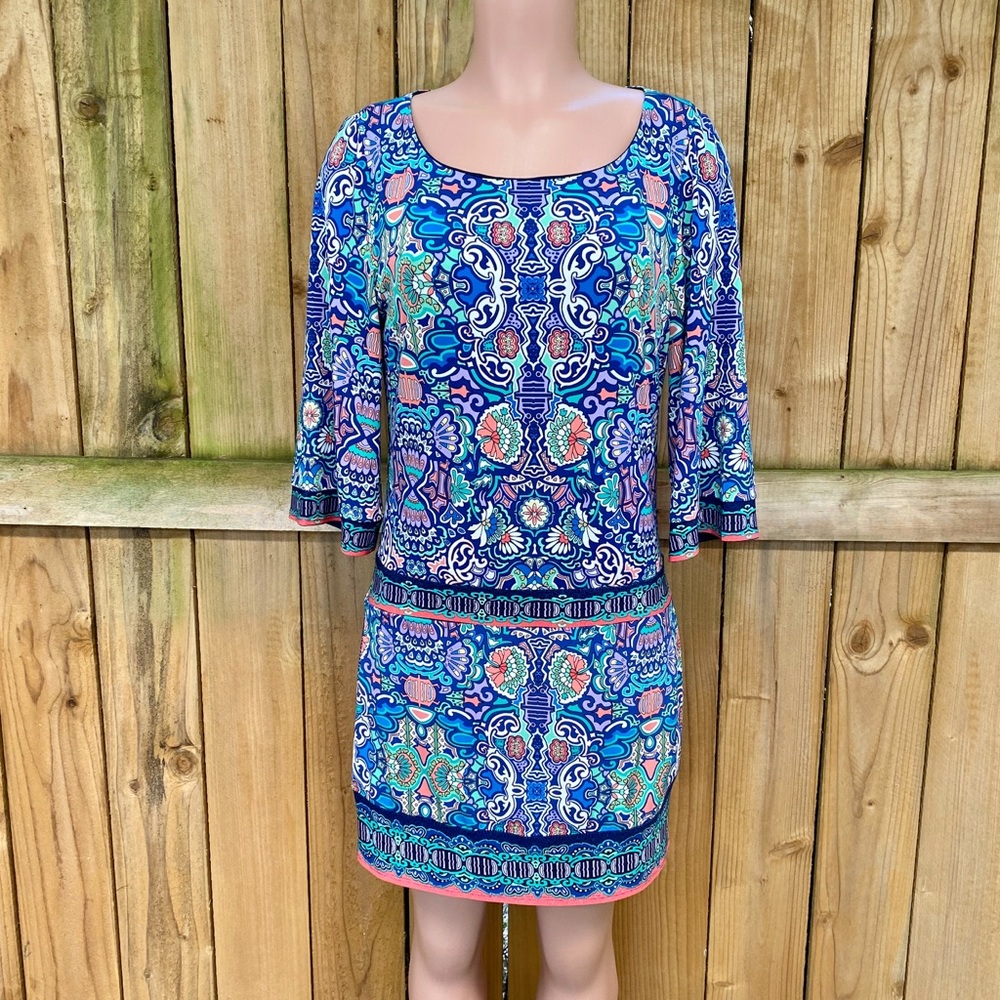 Laundry by Shelli Segal Multi-Print Dress EUC
